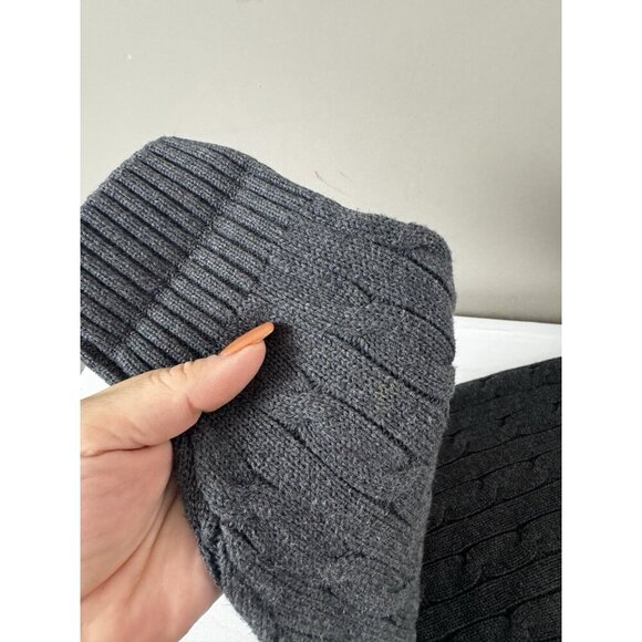 Jos A Bank Charcoal Gray Men’s XL Cable Knit Sweater Cozy Minimalist Capsule - Picture 3 of 9